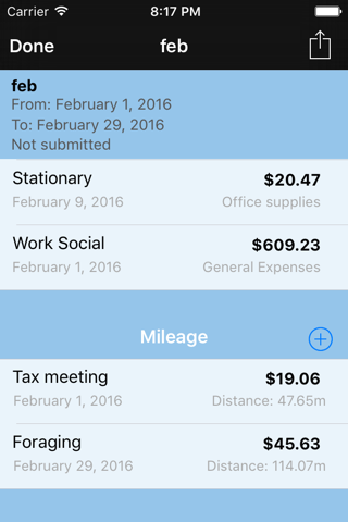 My Business Expenses screenshot 2