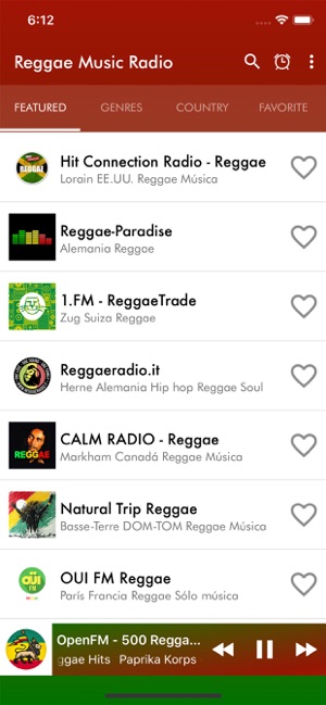 Reggae Music Radio app