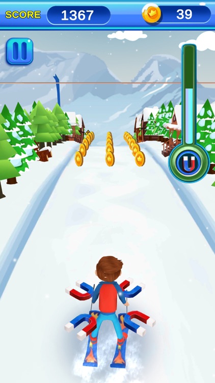 Snow Skiing Endless 3D screenshot-3