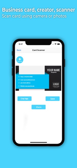 Business Card Creator, Scanner(圖4)-速報App