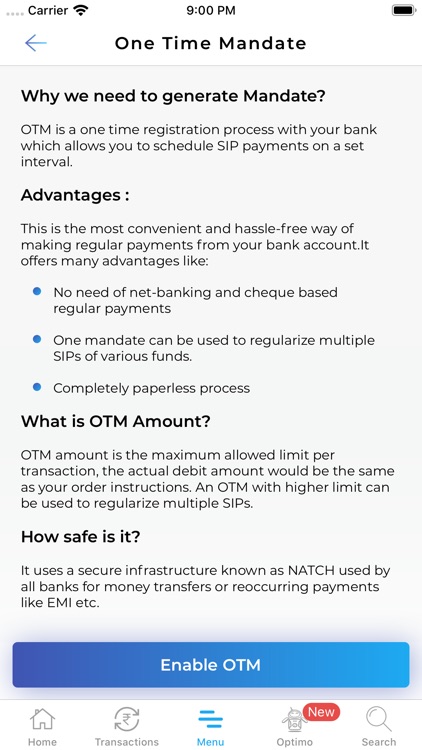 Mutual Fund App - Investica