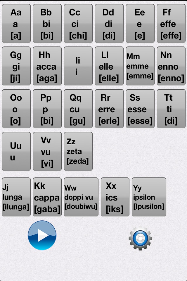 Italian Alphabet Learn screenshot 2