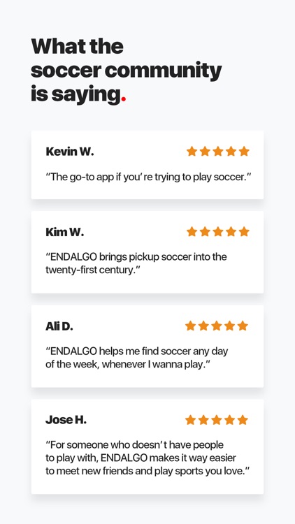 ENDALGO - Find Soccer Near You screenshot-6