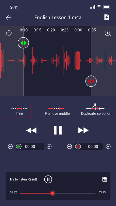 Voice-Recorder: Audio-Edit ProScreenshot von 2