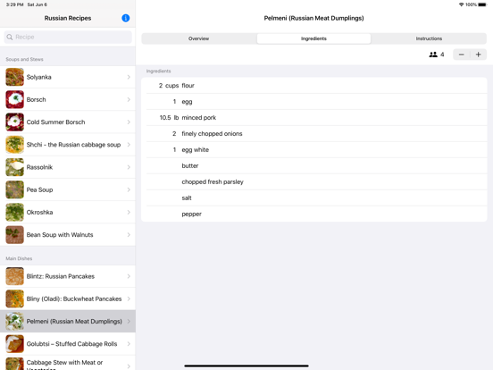 Russian Food Recipes screenshot