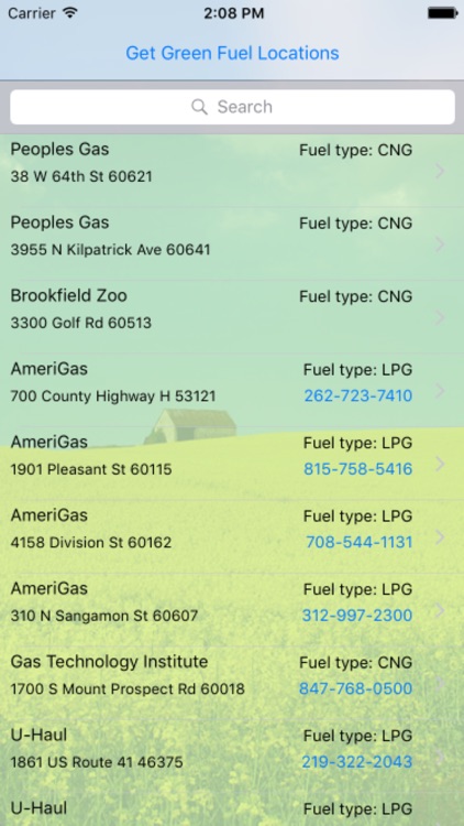 Chicago Green Fuel Finder