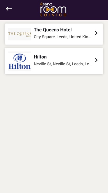 Room Service App By Servz