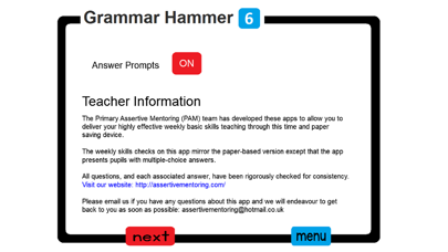 PAM Grammar Hammer 6 screenshot 2