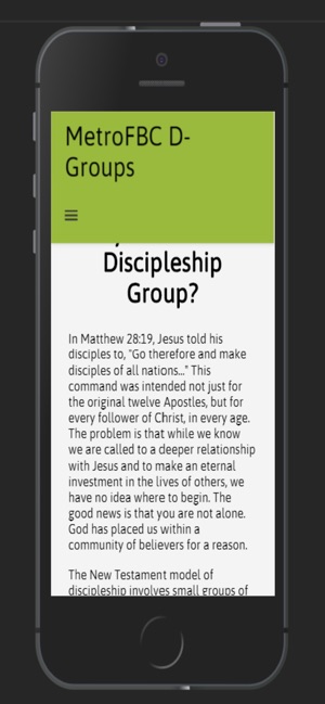 MetroFBC DGroups