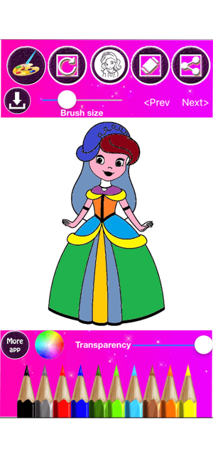 Princess Coloring Drawing Book(圖1)-速報App