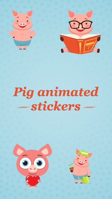 How to cancel & delete Animated Pink Pig Stickers from iphone & ipad 1