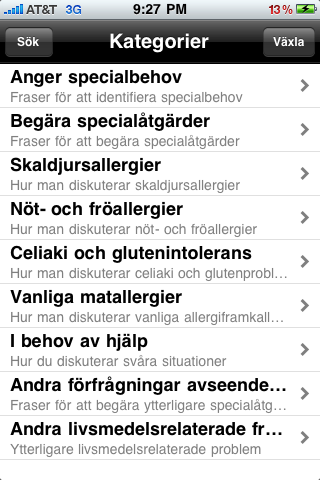 Food Allergies - Swedish screenshot 4