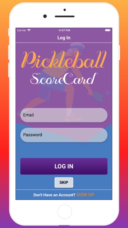 Pickleball Score Card