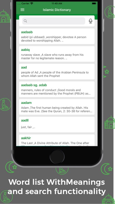 Islamic Dictionary - Offline screenshot 2