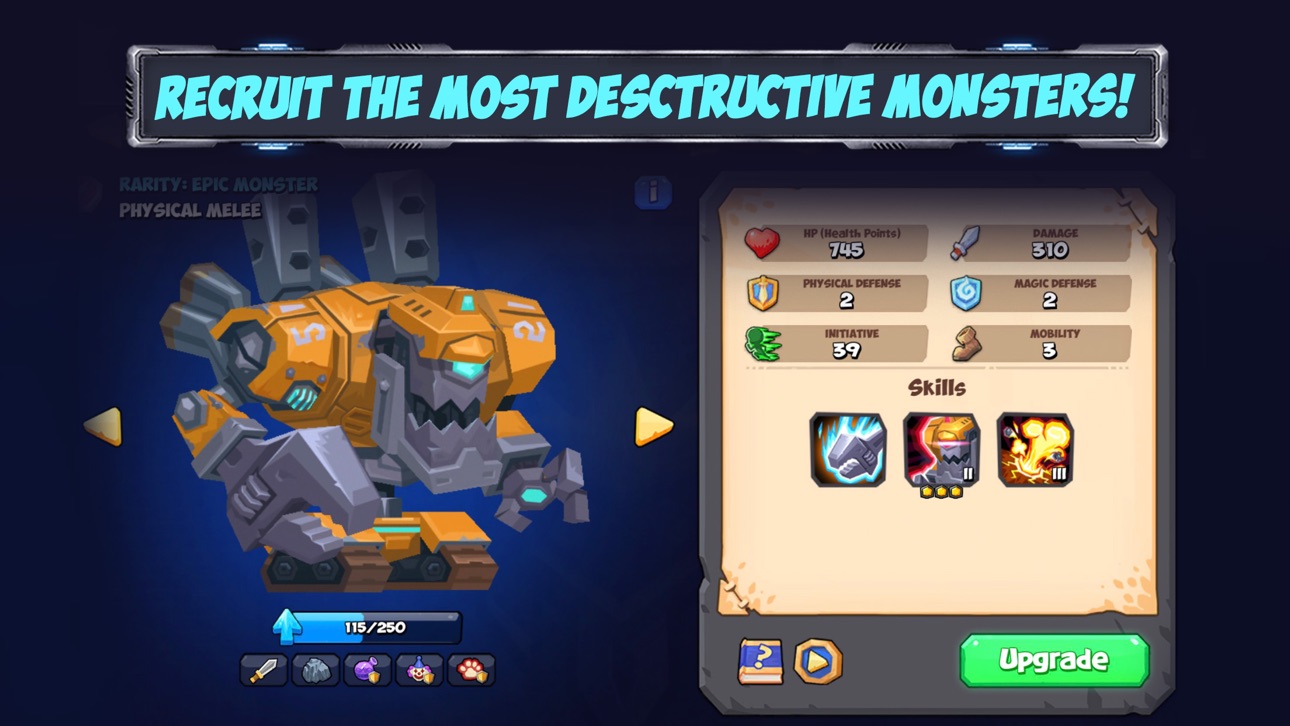 Tactical Monsters Rumble Arena Hack screenshot 2 - iOS game interface