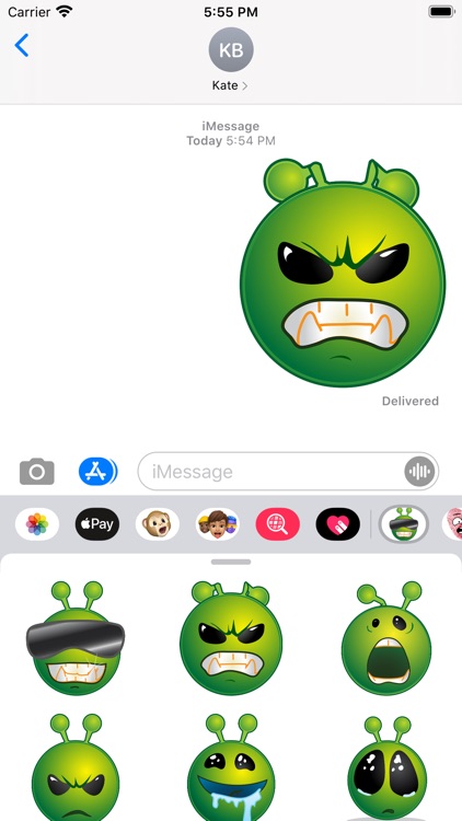 Alien Emoji Sticker-Pack