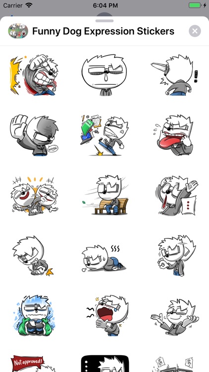 Funny Dog Expression Stickers screenshot-3