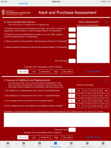 Johne's Risk Assessor - náhled