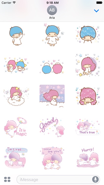 Two Cute Little Angel Stickers