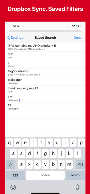 Taskpaper – plain text to dos 3 7 5 0