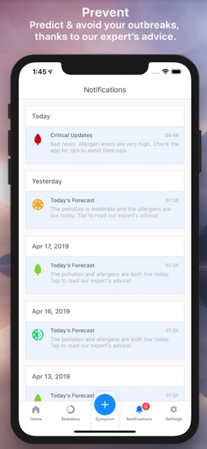 Sensio Air: Allergy Tracker(圖4)-速報App