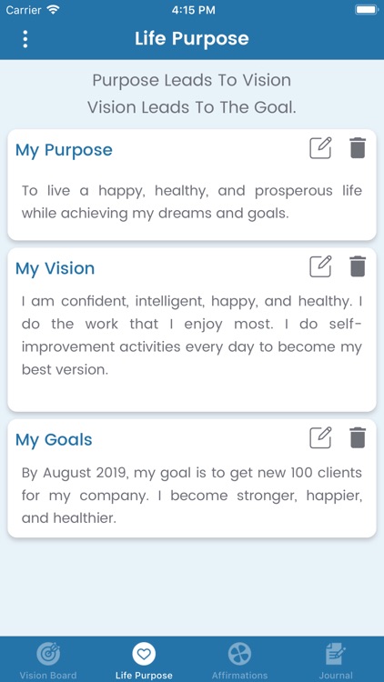 My Vision Board - Goal Setting screenshot-3