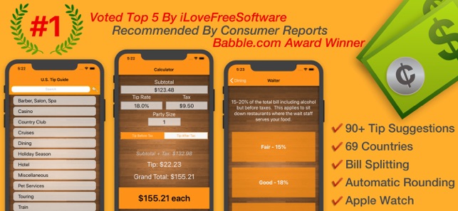 Tip Check Calculator Guide On The App Store