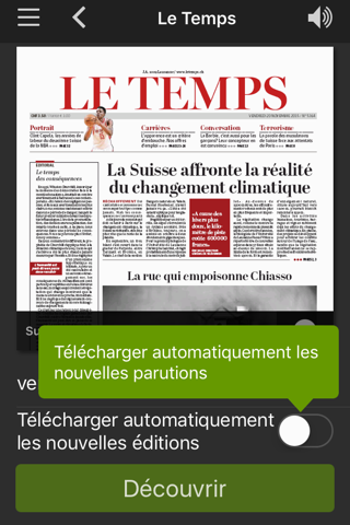 Le Temps ePaper screenshot 2