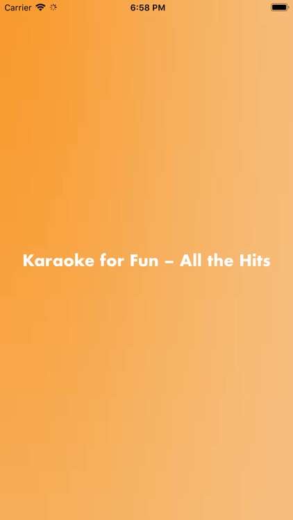 Karaoke for Fun – All the Hits