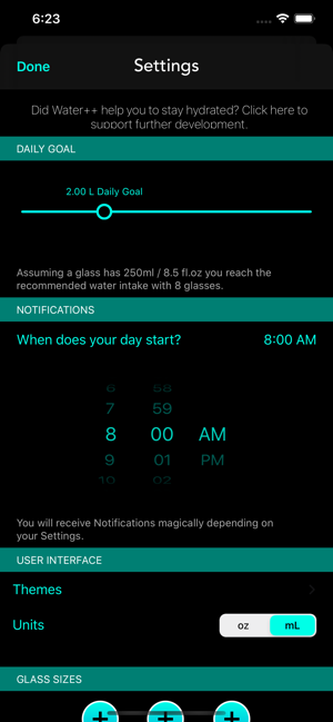 ‎Water++ Water Balance Tracker Screenshot