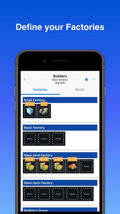 SCBuildit Items Simulation