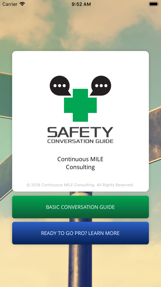 Conversation Safety. Guided conversation.