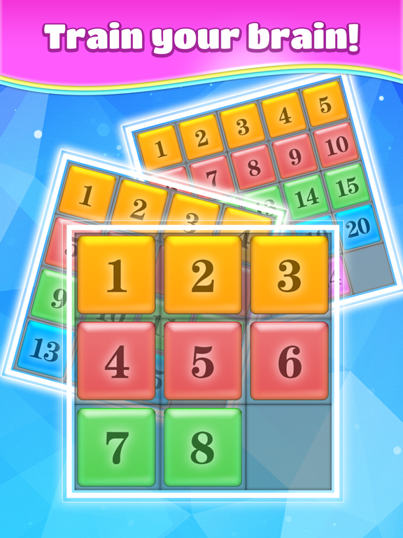 iPad Image of Number Block Puzzle.