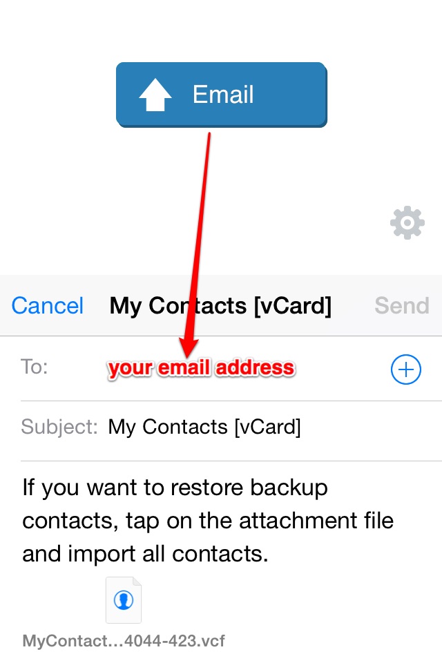 My Contacts Backup Pro screenshot 2