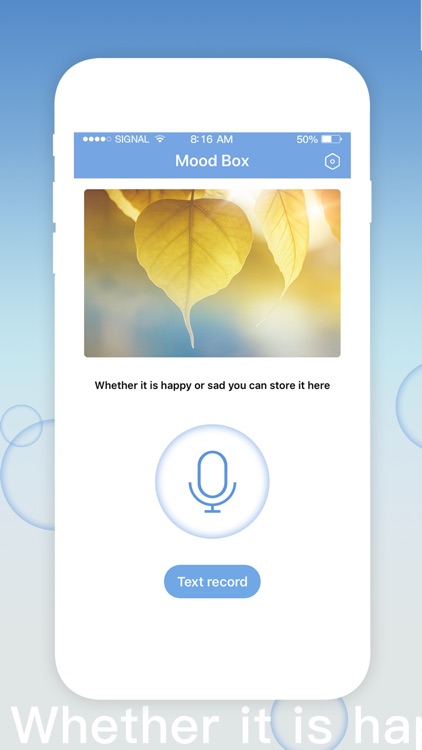 Mood box-Voice&Text record