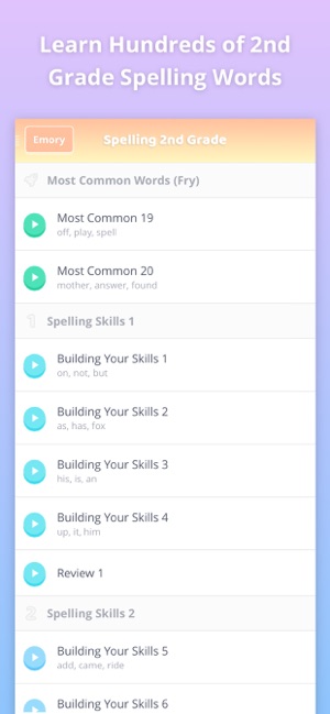 Learn Spelling 2nd Grade(圖7)-速報App