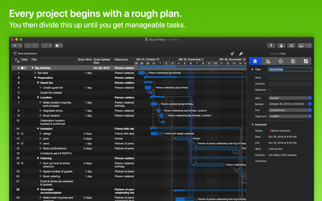 Merlin Project Express - Gantt