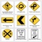 Road signs are signs erected at the side of or above roads to give instructions or provide information to road users