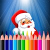 Icon Christmas Santa Claus Coloring