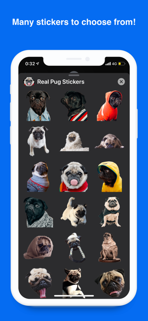 Real Pug Stickers(圖1)-速報App