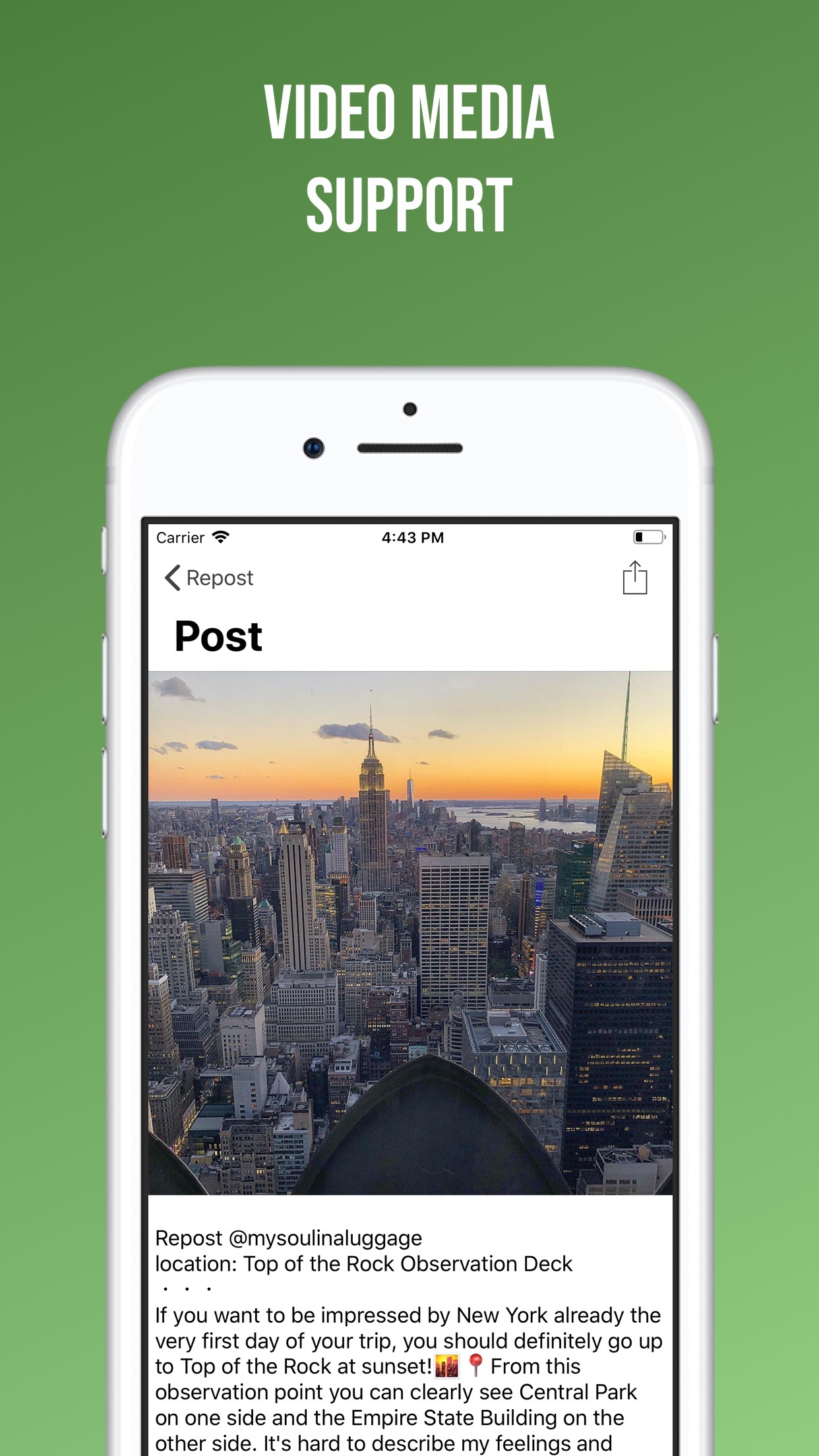 Screenshot do app Easy Repost for Instagram