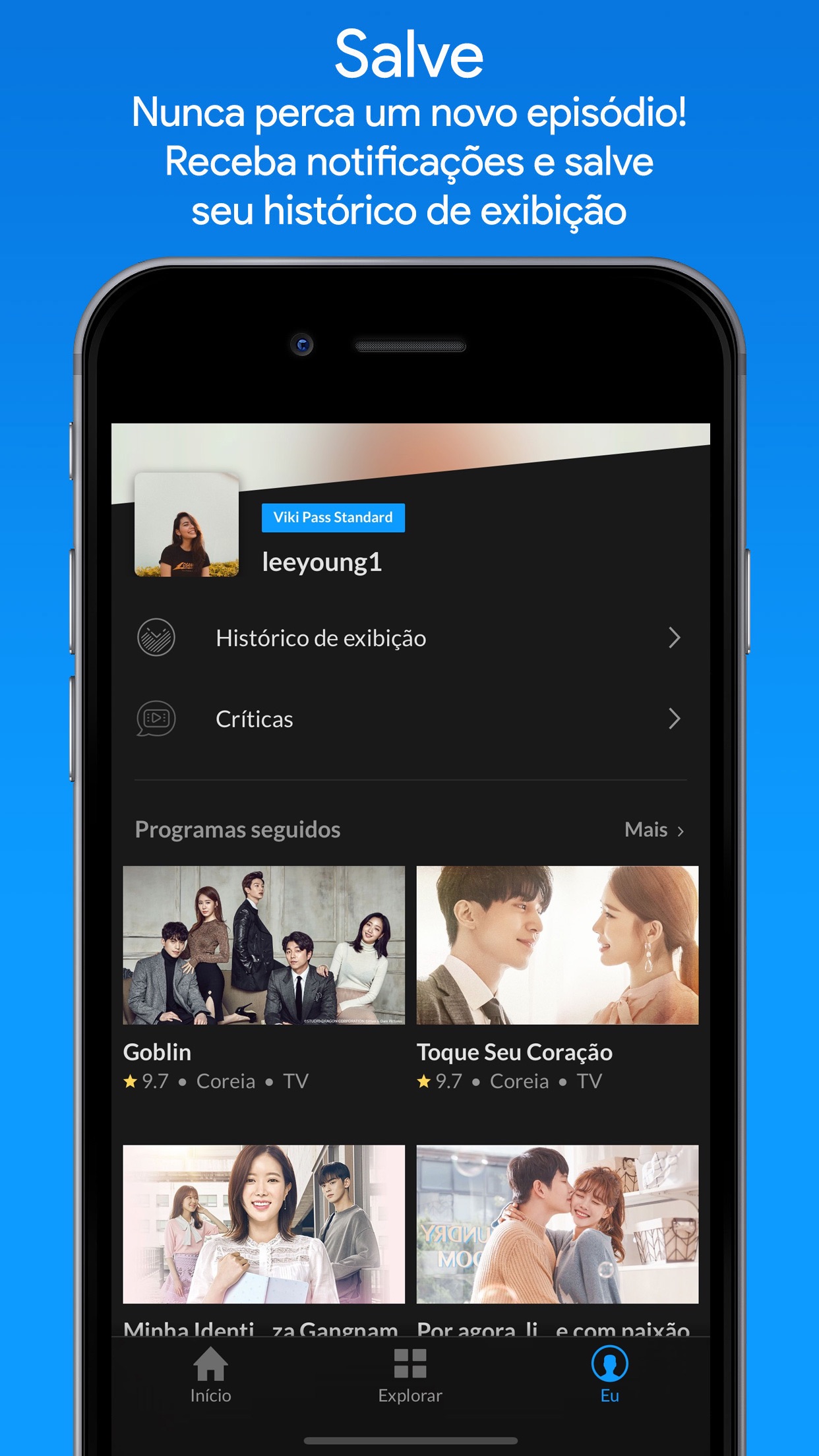 Screenshot do app Viki: Filmes e TV Asiáticos
