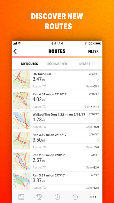 Map My Ride - GPS Cycling and Route Tracking with Calorie Counting screenshot