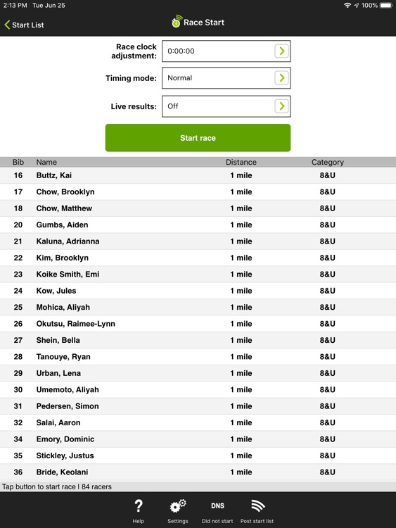 Race & Lap Timer for iPad
