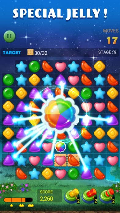 Jelly Star Night - Match 3 screenshot 2