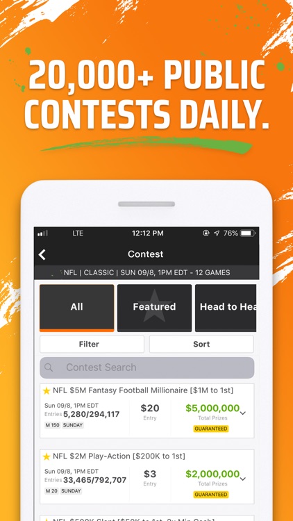 DraftKings Fantasy Football screenshot-3