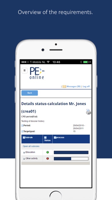 PE-online screenshot 2