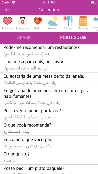 Arabic Portuguese Dictionary screenshot 2