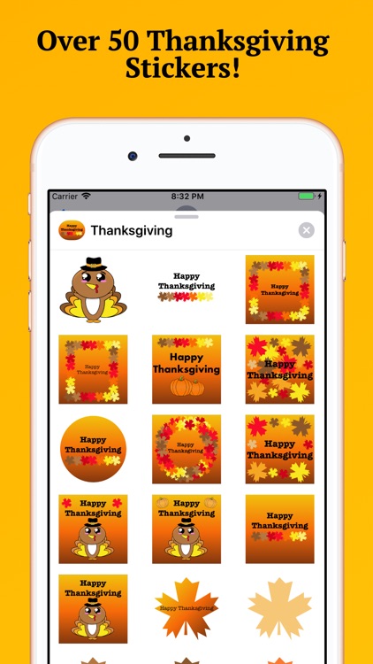 Thanksgiving Holiday Stickers.