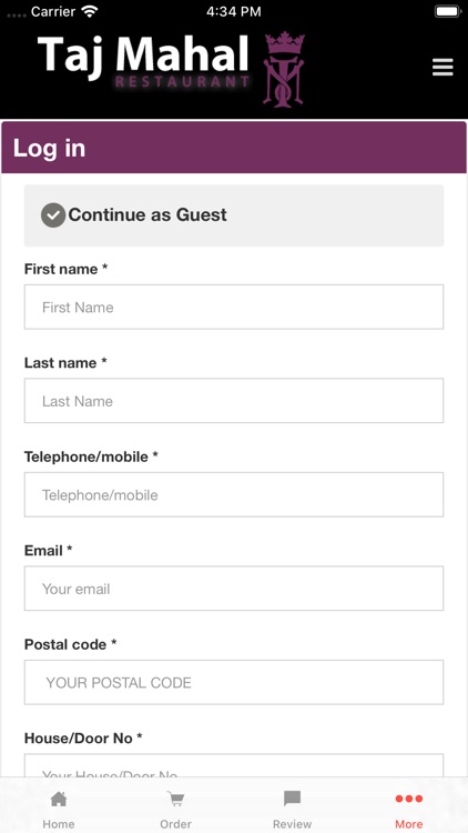 Taj Mahal Restaurant